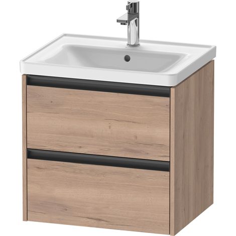 Duravit Ketho.2 Waschtischunterbau wandhängend, 2 Schubkästen,