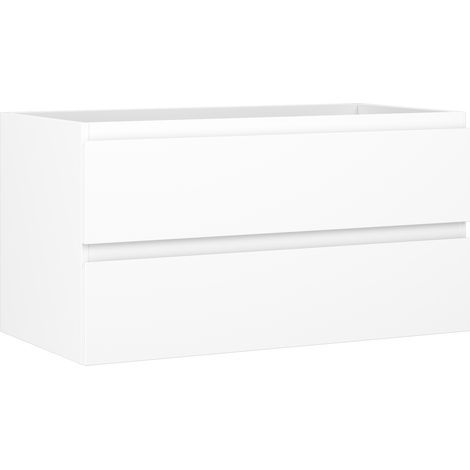Mexen Orio gabinete de ba帽o bajo lavabo 90 cm, 2 cajones, blanco mate - 91A10-09047-2-BFF01 (1/5)
