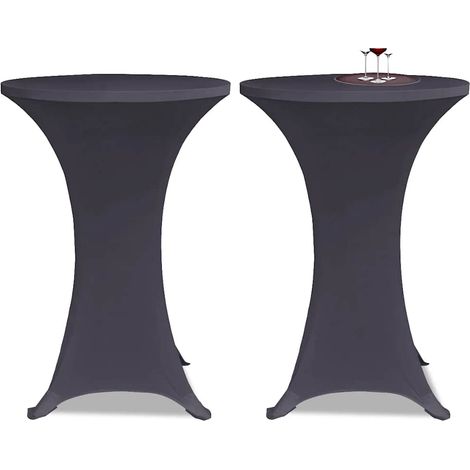 Maison Exclusive - Coperture Elastiche per Tavoli 4 pz 80 cm Antracite