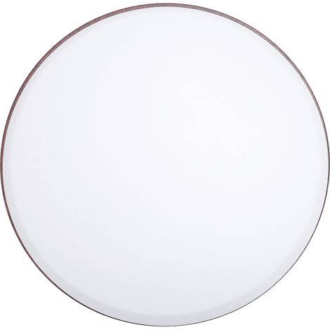 Plafonnier LED moderne rond minimaliste avec télécommande, 3 températures de couleur et variateur progressif pour salon, chambre, buanderie, finition bois noyer (1/5)