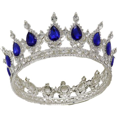 Couronne De Fête - Couronne En Métal Avec Strass - Pour Anniversaire Mariage Bal Costumé - 1 Pièce (1/5)