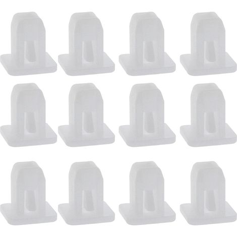 Lot de 30 clips de fixation de pare-chocs de voiture pour trou carré de 8 mm en plastique blanc (1/5)