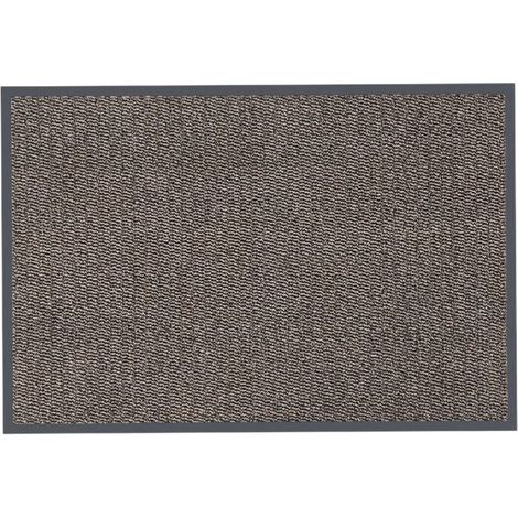 Zerbino tappeto mangiasporco marrone con fondo antiscivolo spessore 9 mm - 60x90 cm (1/3)