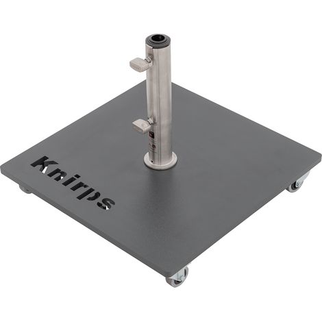 Knirps Metallplattenständer mit Rollen, 51 kg Metallplattenständer mit Rollen, anthrazit, 50 kg, für Sonnenschirme bis Ø 350 cm (1/6)
