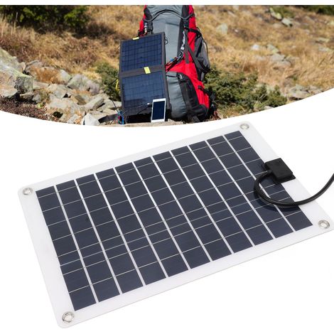Ein 50-Watt-Solarpanel mit 5 Anschlüssen eignet sich zum Laden von Energiespeichergeräten für Outdoor-Camping. (1/5)
