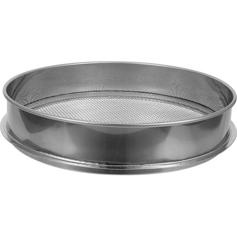 Tamis à Terre en Acier Inoxydable Grand Tamis Rond à Grandes Mailles 4 MM pour Tamiser Compost, Sable, Pierres et Gravier (1/5)