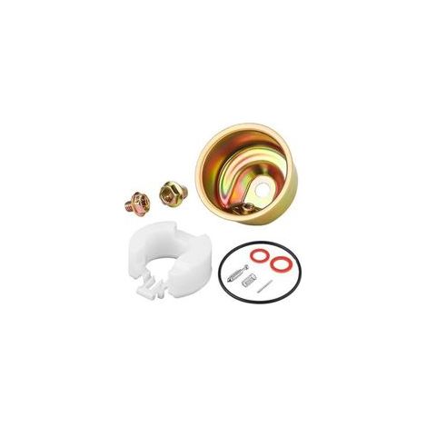 Kit carburatore per motori Honda, comprensivi di vaschetta galleggiante, valvola a spillo e guarnizione, compatibili con i modelli Honda GX120, GX160, GX200, GXV120, GXV140 e GXV160.