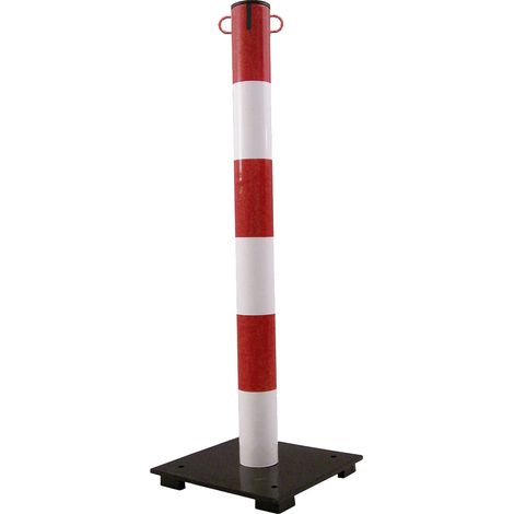 Poteau RS PRO en Acier Rouge, blanc ( Prix pour 1 )