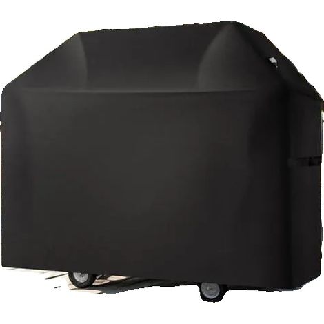 Funda para barbacoa, 1470 mm, impermeable, resistente a la intemperie, poliéster reforzado, correas de velcro. (1/5)