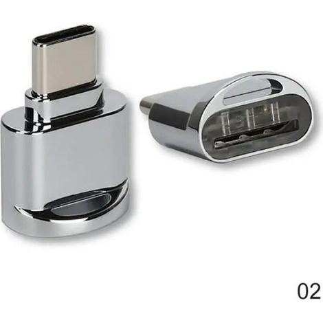 Mini lecteur de carte Portable Type C Micro SD TF lecteur de carte mémoire adaptateur OTG lecteur de carte USB 3.1 pour (1/5)