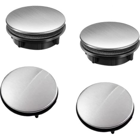 Cache-trou de robinet en acier inoxydable pour évier de cuisine, trou de fixation 31-40 mm (1/4)