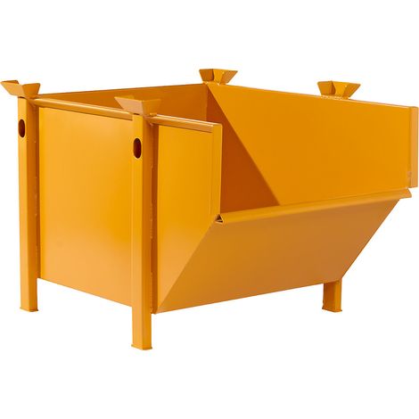 Bauer Südlohn Bac à matériaux BBM 500, peint, orange jaune (1/3)