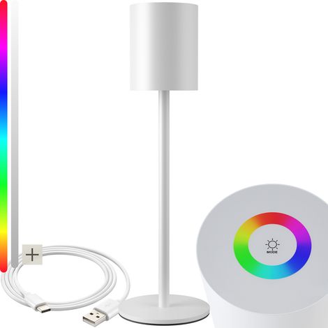 Lampe de table LED moderne CORLY 7 couleurs lumière, dimmable - (1/5)