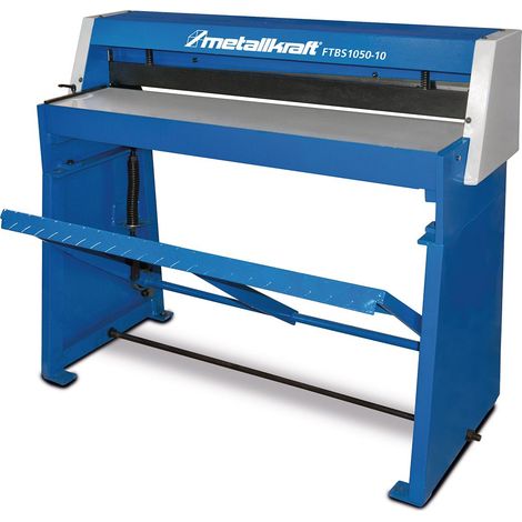 Cisaille guillotine manuelle à commande au pied – Largeur 1050 mm – Épaisseur de coupe jusqu'à 1 mm – Châssis acier robuste – Metallkraft - FTBS1050-10 (1/4)