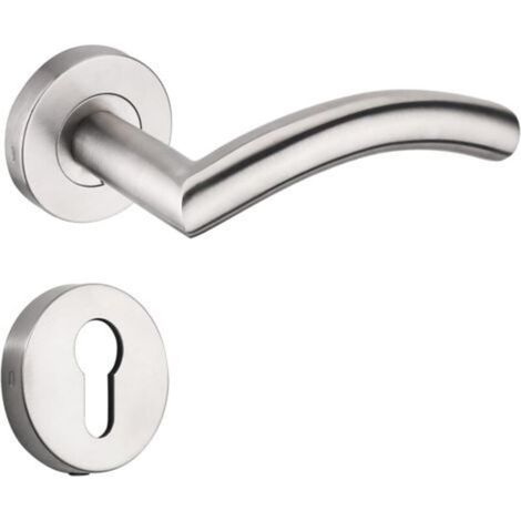 Poignée de porte intérieure en acier inoxydable (avec cache-base décoratif) (1 pièce) (1/5)