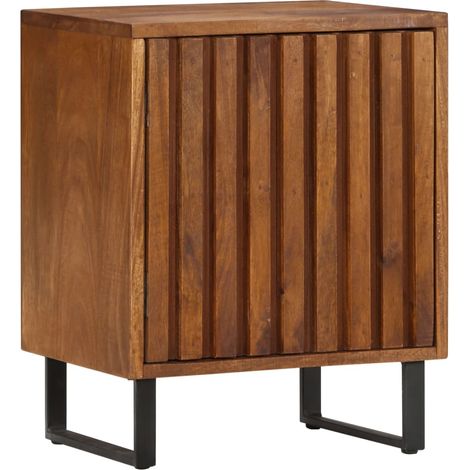 Comodino cassettiera mobile da camera da letto 40x30x50 cm legno massello di mango 1402120