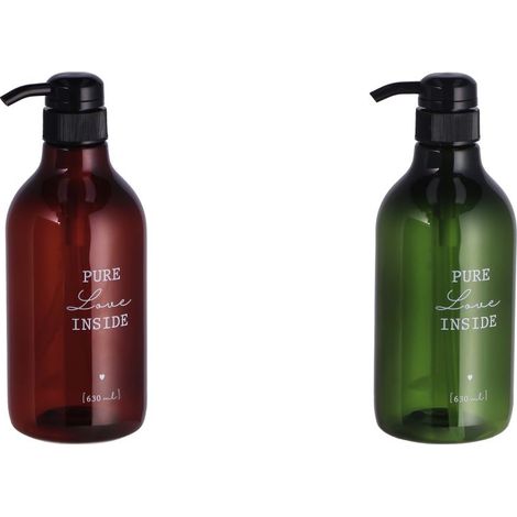 1 Pezzo Dispenser Sapone in Plastica 630 ml 21 x 9 cm 2 Colori