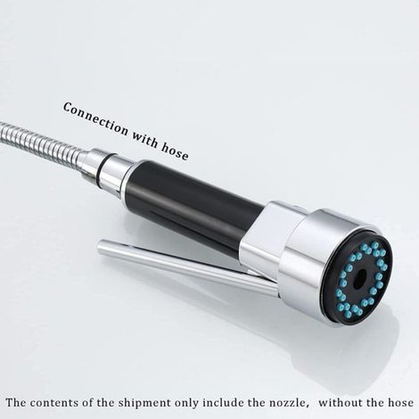 Pommeau De Douche - Tête De Robinet Cuisine Et Lave-Vaisselle - Filetage G 1/2 - Diamètre 50 Mm - Hauteur 30 Mm - Longueur Totale 150 Mm - 1 Pièce (1/4)