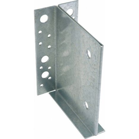 – Étrier à âme intérieure 135x130mm – Pour assemblage bois discret – Acier galvanisé – Résistant aux intempéries (1/5)