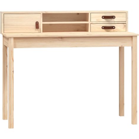 vidaXL Desk 110x50x93 cm Solid Wood Pine