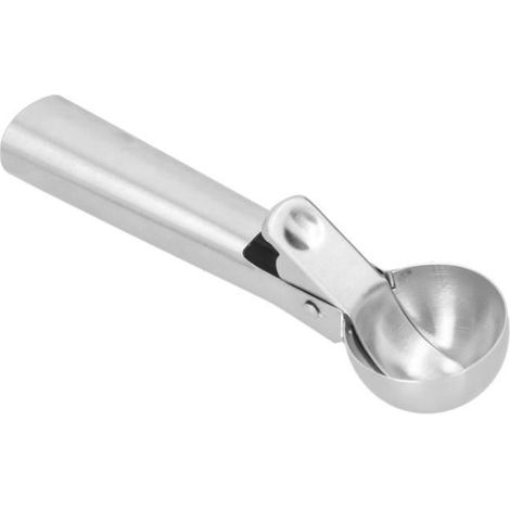 Cuchara multifuncional para helado, fabricada en acero inoxidable 304, ergonómica, de 4,6 cm de diámetro. (1/4)