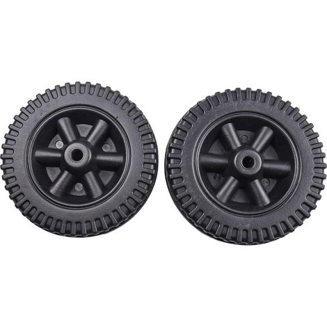 Ruedas de plástico para parrilla de 6" para parrillas de gas Charbroil de varias marcas, ruedas de repuesto de 152 mm de diámetro para orificios de 8-10 mm (negro) (1/5)