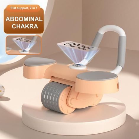 abdo Roue abdo à rebondissement automatique 2 en 1 avec support pour coudes rouleau equipement dentraînement fitness 2