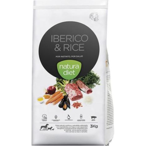 NATURA DIET DOG IBÉRICO & RICE 500 g