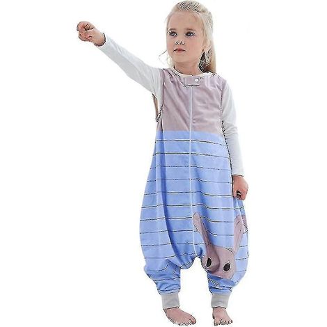 Sac de couchage enfant avec jambes, pyjama chaud et doux, sac de couchage d'hiver pour fille et garçon (1/5)