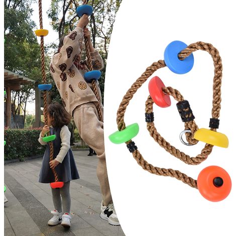 Balançoires pour enfants, jeux d'escalade pour sports de plein air, disques d'exercice, cordes d'escalade (1/5)