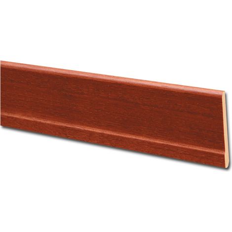 10PZ BATTISCOPA 70X10 MM CON PIEDE 245 CM MOGANO 60651