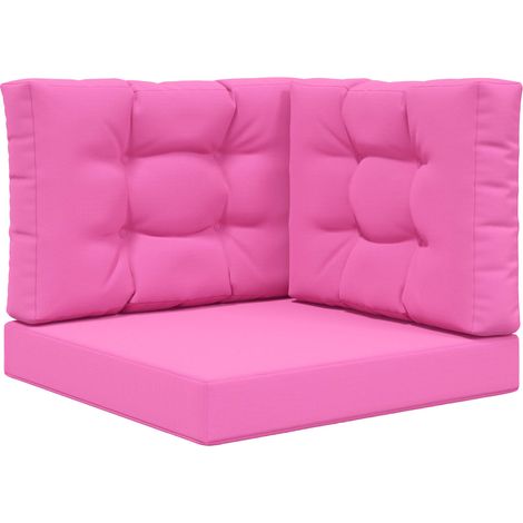 Maison Exclusive - Cuscino per divano da esterno 3 pcs Rosa Poliestere