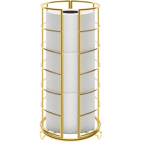 Support de Rangement pour Papier Toilette, 3 Rouleaux de Papier Toilette, Accessoire de Salle de Bain en métal, antirouille pour comptoir de Salle de Bain/Cuisine à l'intérieur de l'armoire, (1/5)