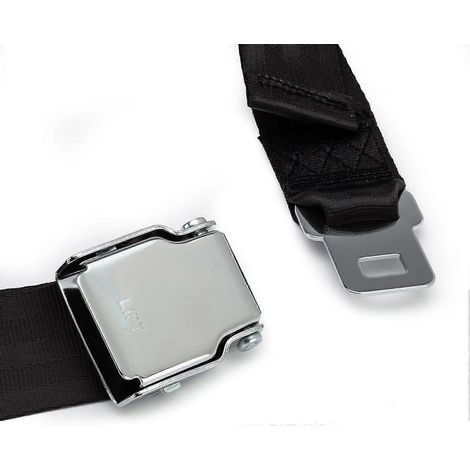 Boucle de ceinture de sécurité SeraphinaT pour extension/flexion des jambes - Stabilité et confort optimaux lors de vos exercices pour les jambes sur machines, 1,7 m de long, noire
