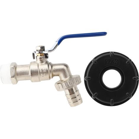 Adaptateur pour citerne IBC, raccord robinet jardin G3/4 laiton, bouchon tuyau connecteur pièces. (1/5)