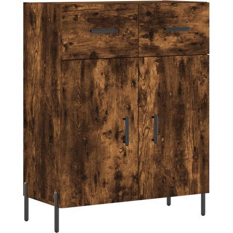 Aparador-cómoda-mueble-organizador-cocina-salón-salón-comedor 695 x 34 x 90 cm-madera de ingeniería-marrón 020031063 (1/5)