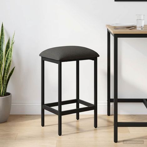 vidaXL Tabouret de bar Gris clair 40 x 32 x 74 cm Bois d'ingénierie (1/5)