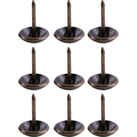 100 clous décoratifs vintage avec étiquettes en métal bronze, adaptés à la décoration de meubles, canapés, chaussures, portes, etc. (1/5)