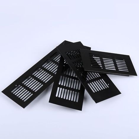 60 x 200mm Rectangular Aluminum Interior Vent Grille Fits Cabinet Air Vent (1/5)