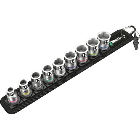 Set Douille hexagonal avec fonction de maintien 3/8 10-unités Wera (1/5)