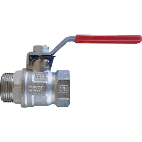 Vanne à sphère PN30 SENA SENA VA30 Ni Free Inox ACS 1" (26/34) MF (poignée plate rouge) - Arco (1/4)