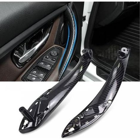 Satz mit 2 vorderen linken und rechten Türgriffen für BMW 3er F30 F31 F34 F80 (Kohlefaser) (1/5)