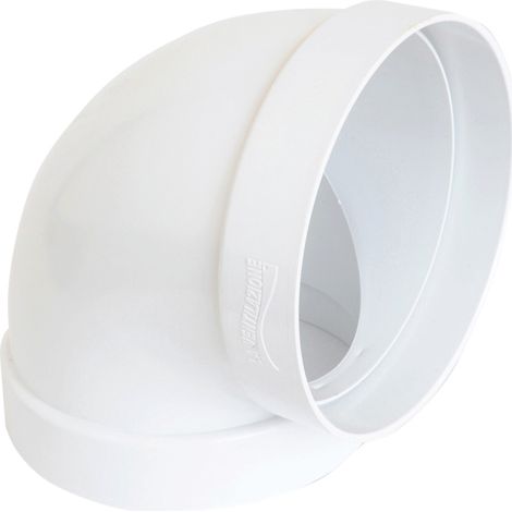 CURVA 90Â° PER AERAZIONE CANALIZZATA EE ¸ mm. 100, col. Bianco