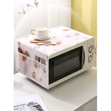2 pièces, protection anti-poussière pour four à micro-ondes à motif de fruits, pour maison, cuisine, bureau. (1/5)