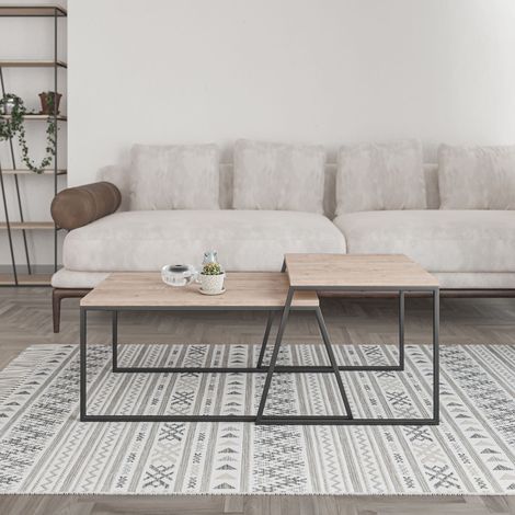 Decortie Pal Moderner Couchtisch Eiche Mehrzweck H 38cm (1/5)