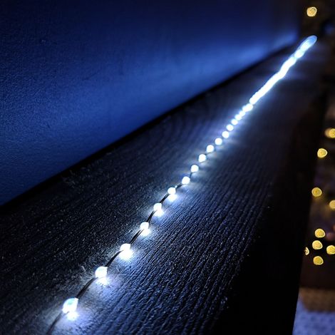 12.8m Compact MicroBrights Christmas Lights with 800 LEDs in White (1/5)