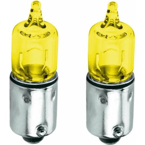– Lot de 2 ampoules BA9S 12V 10W jaune angel eyes – Éclairage performant pour voiture, moto, scooter – Luminosité efficace (1/2)