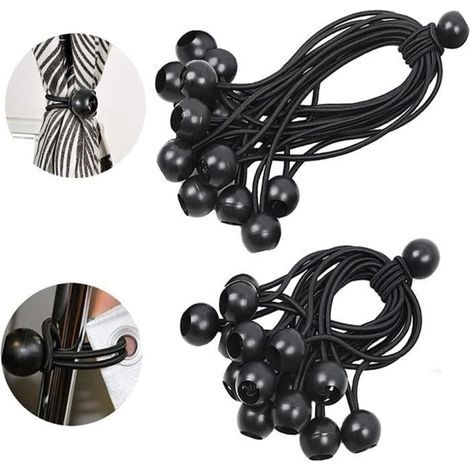 50 pezzi Tenditori elastici KAKOO per padiglioni, teloni, campeggio, tende, imbracatura di estensione per tende da campeggio. (1/4)