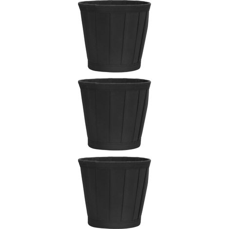 Abat-jour en tissu 3 pièces, fixation pince E14, housse luminaire en toile pour lustre et applique, déco bureau et maison (Noir) (1/5)