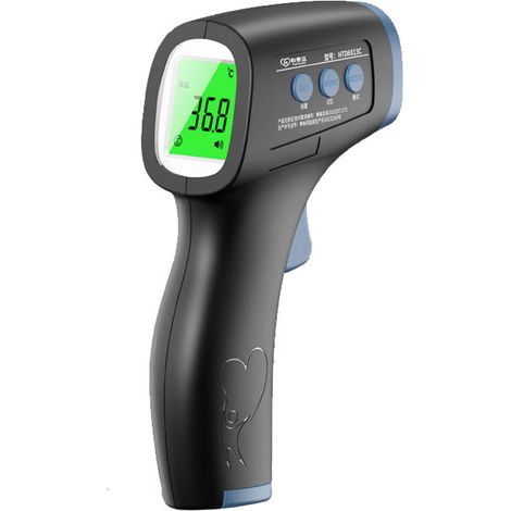 Thermomètre frontal, sans contact, infrarouge médical, écran LCD, fonction mémoire, enfant, bébé, adulte, thermomètre objet (1/2)
